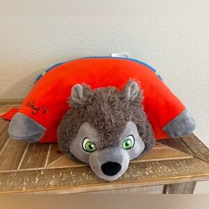 Pillow Pets Great Wolf Lodge 14” WILEY WOLF Plush Stuffed Animal Pillow RARE HTF